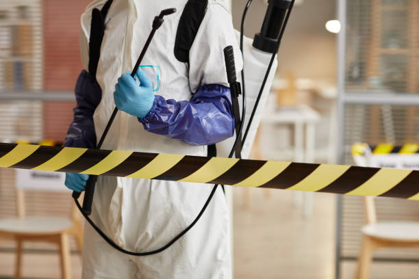 Professional Biohazard technician working in Woods Hole, MA